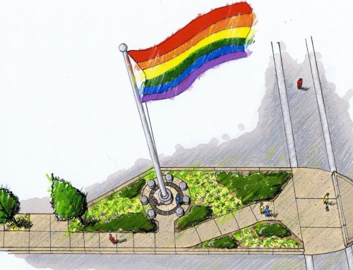 Hillcrest Pride Flag and Monument
